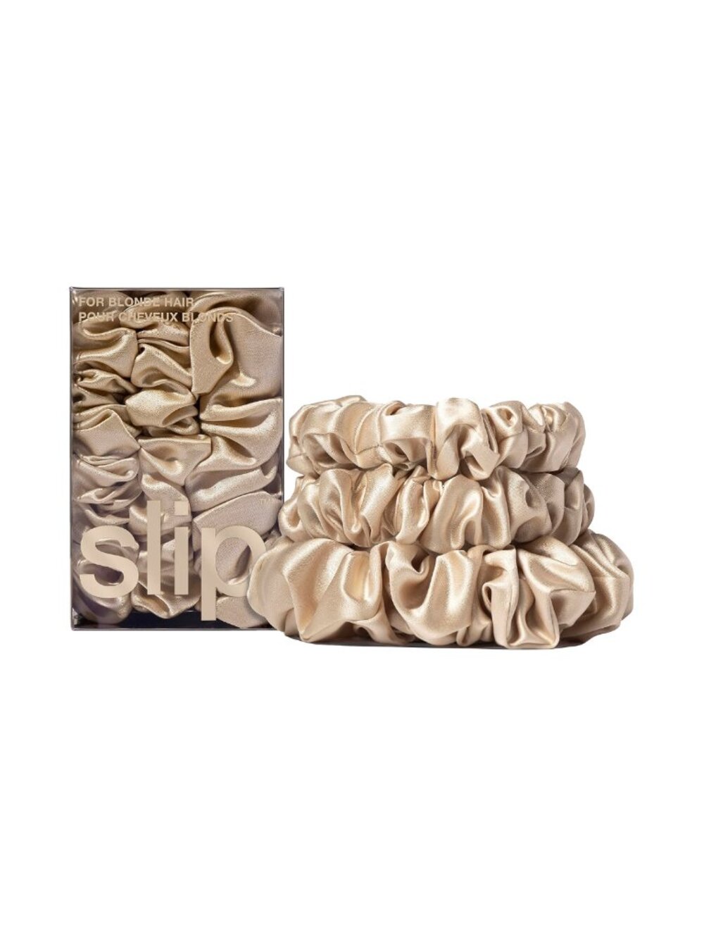 100% Mulberry Silk Scrunchie Set of 3 Midi & Large No Damage Hair Ties